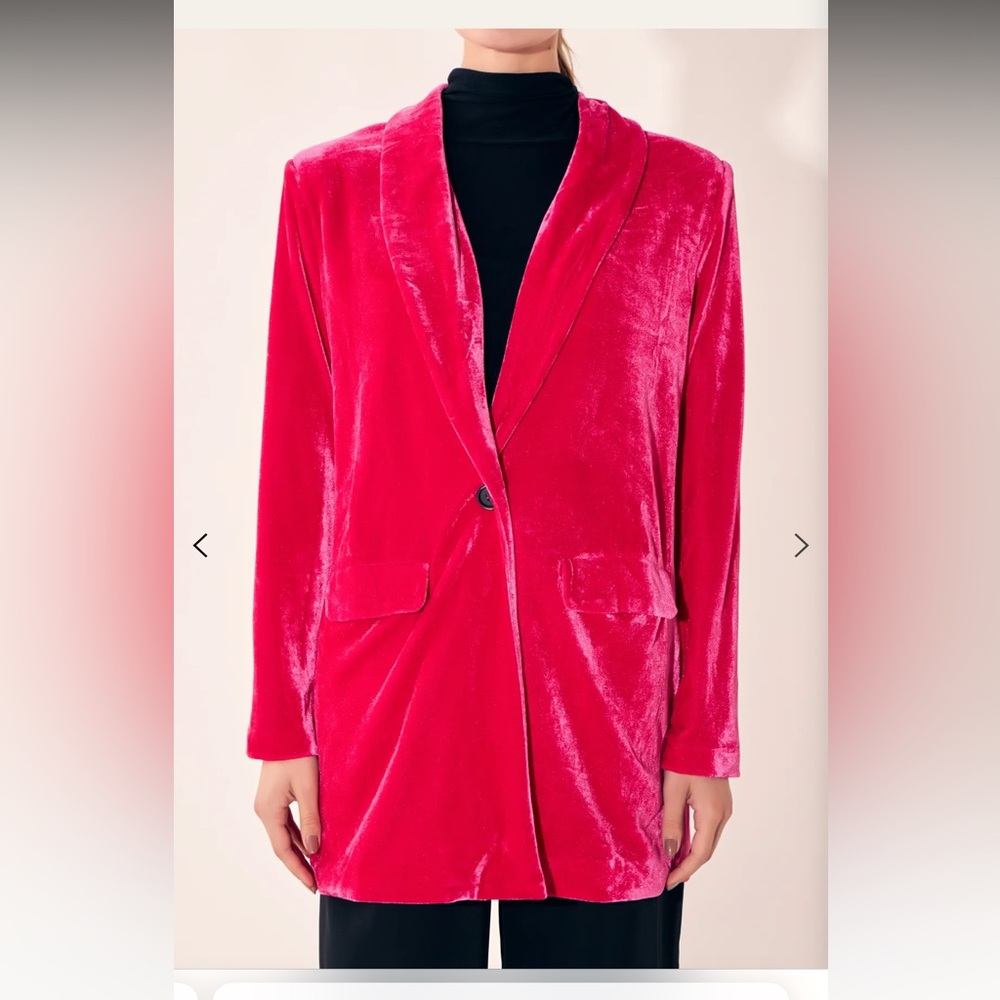 Endless Rose Velvet Blazer